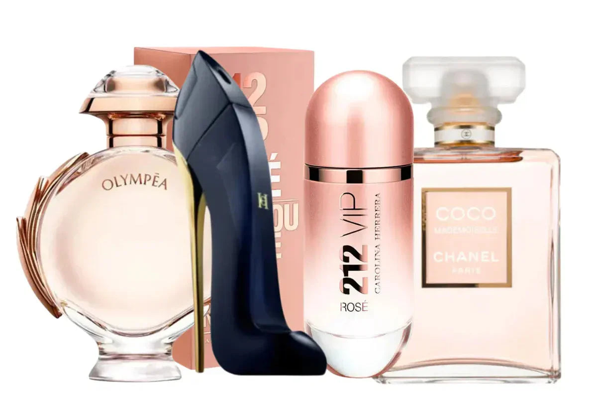 Set de 4 parfumuri | 212 Rosé, Coco Mademoiselle, Good Girl, Olympea 100ml