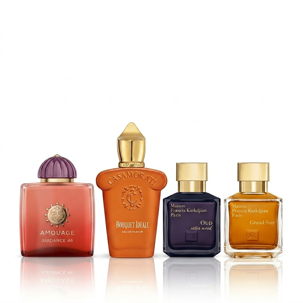 Set de 4 parfumuri | Guidance 46, Bouquet Ideale, Oud Satin Mood e Grand Soir