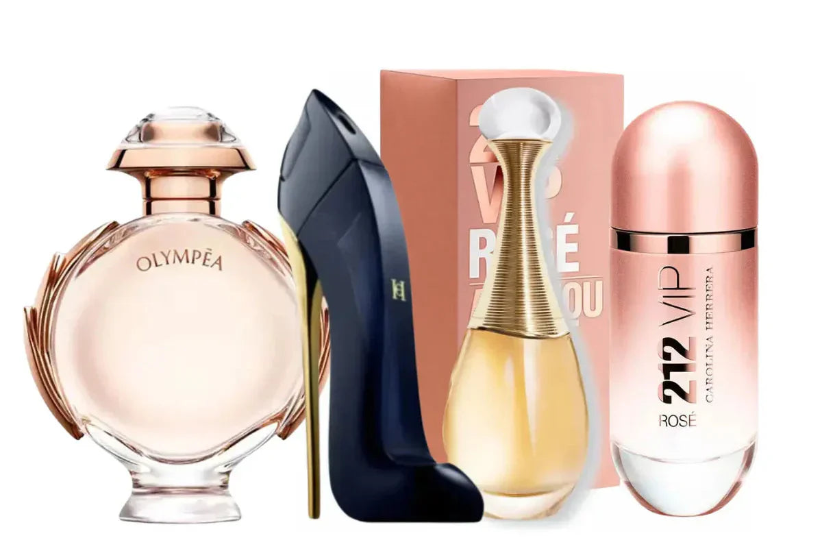 Set de 4 parfumuri | Good Girl, Olympea, Jadore, 212 Vip Rosé